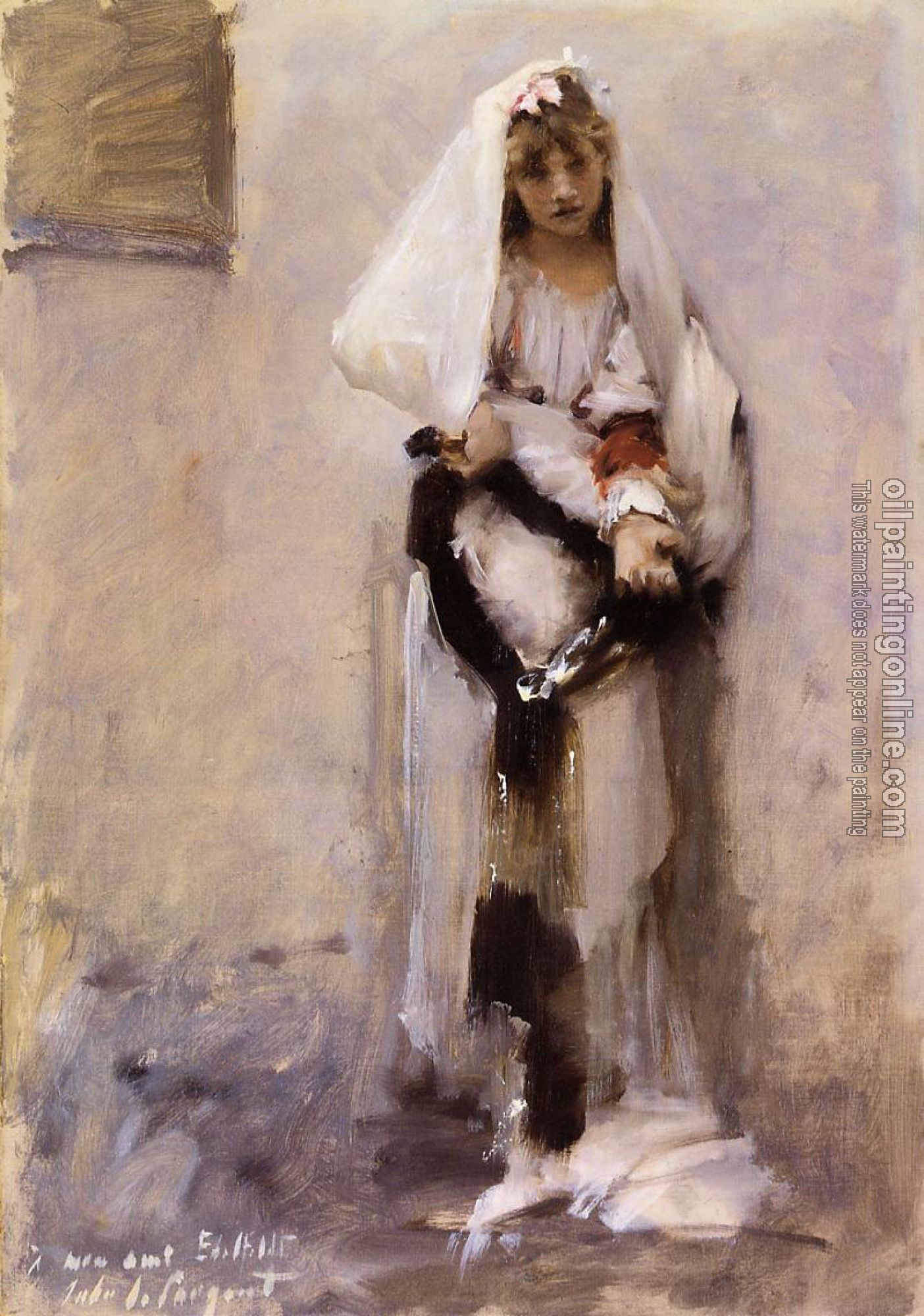 Sargent, John Singer - A Parisian Beggar Girl